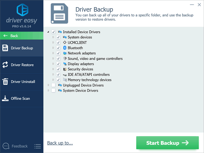 Intel Mobile Driver Update Utility Driver Backup Feature